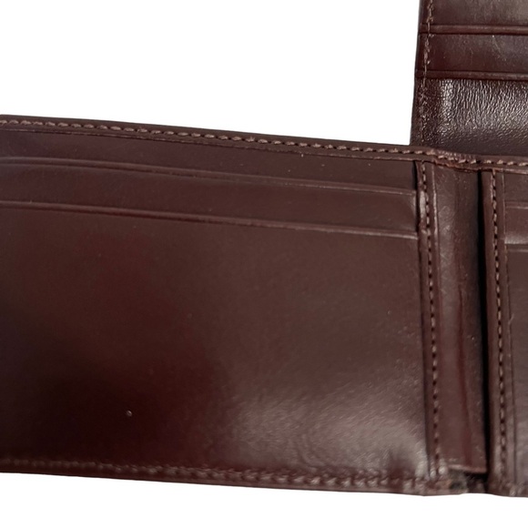 COACH  Men's Brown Tri Fold Wallet NEW - Picture 8 of 16